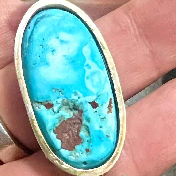 مشخصات قیمت و خرید دستبند چرمی مردانه با نگین فیروزه 4 سانتی اصل