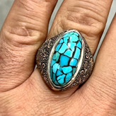 مشخصات قیمت و خرید انگشتر فیروزه چهل تکه نیشابور