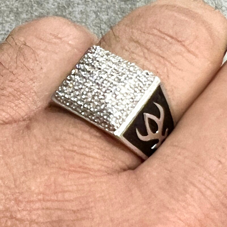 مشخصات قیمت و خرید انگشتر نقره برلیان کاری شده