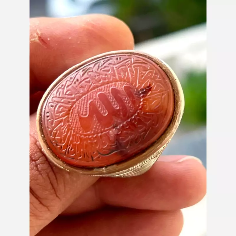 مشخصات انگشتر عقیق اصل معدنی