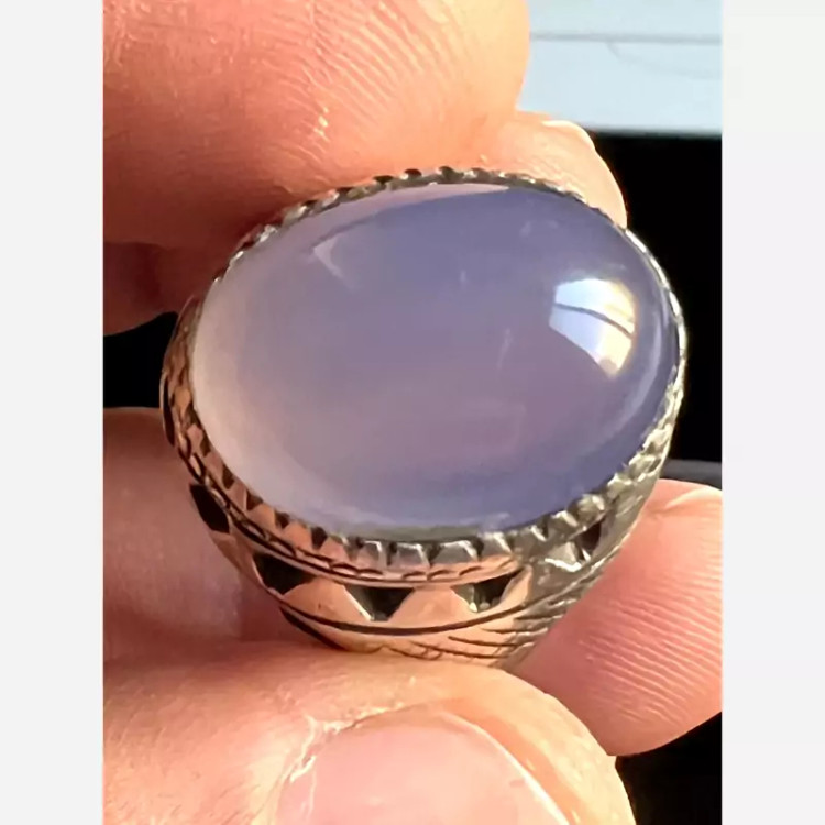 مشخصات قیمت و خرید انگشتر عقیق کبود یمنی اصل