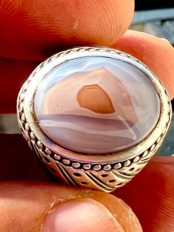 مشخصات قیمت و خرید انگشتر عقیق سلیمانی کهنه