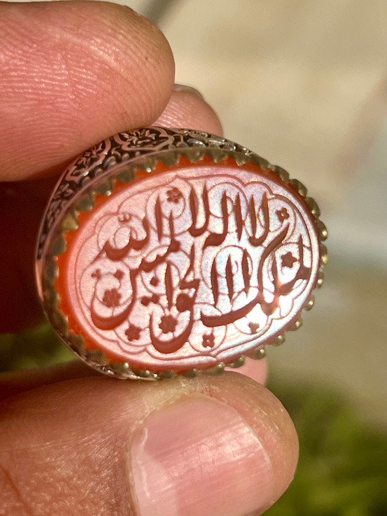 مشخصات قیمت و خرید عقیق سرخ یمن خطی