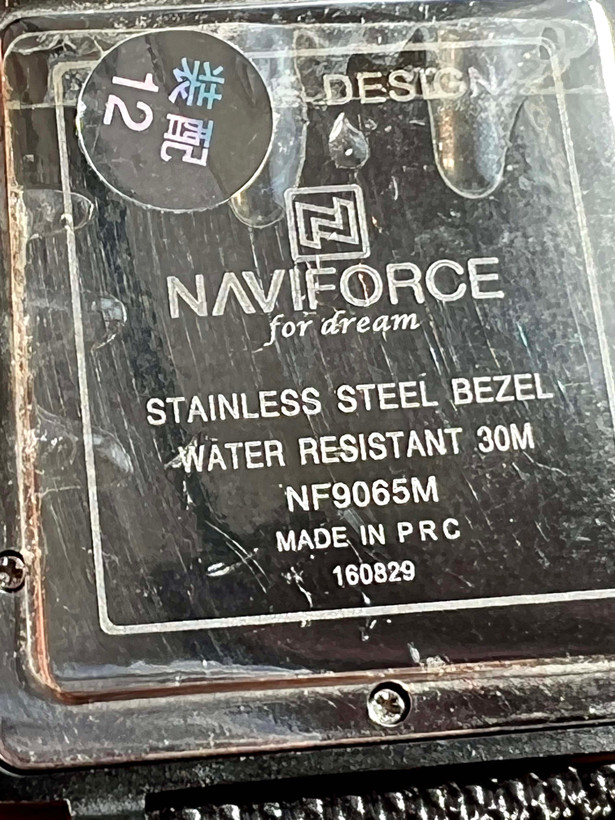 ساعت مچی مردانه navi force مدل NF9065M موتور ژاپنی اصل کد ۳۷۵