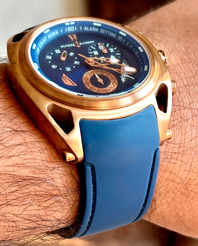 ساعت مچی مردانه برند ULYSSE NARDIN های کپی سه موتوره فعال با استاندار سوییس، موتورژاپنی اصل کد ۴۱۲