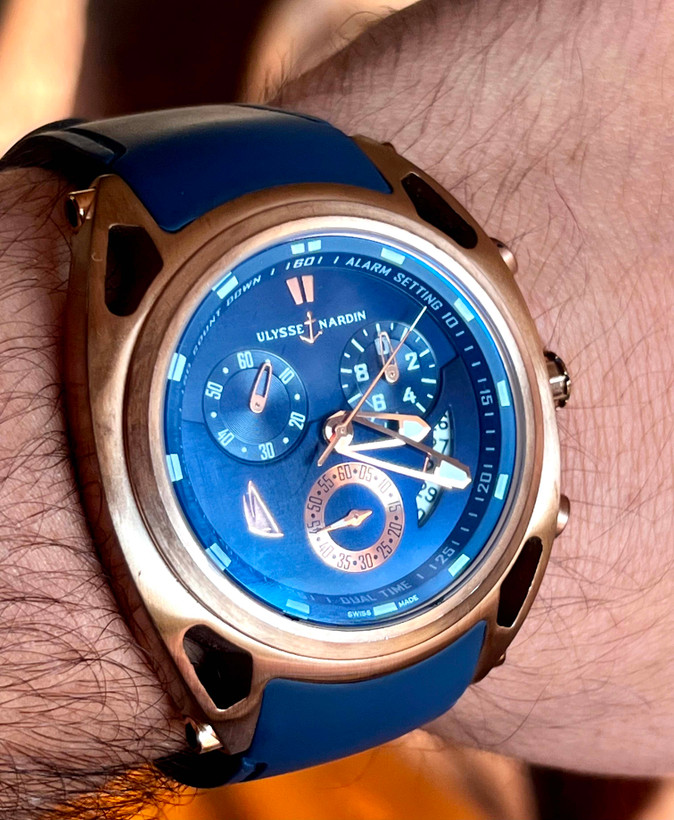ساعت مچی مردانه برند ULYSSE NARDIN های کپی سه موتوره فعال با استاندار سوییس، موتورژاپنی اصل کد ۴۱۲