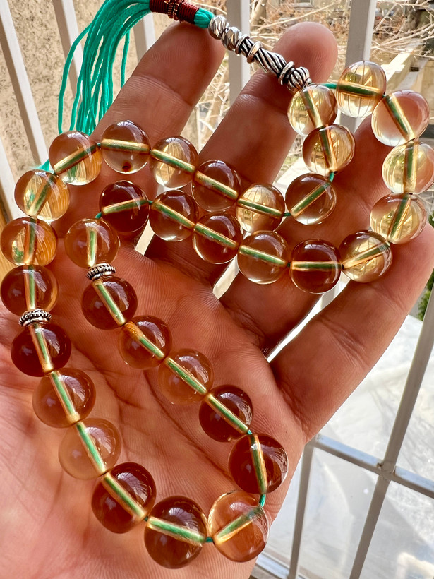 تسبیح سندلوس کهنه نباتی شمش سری اول ۱۵ ساله کد ۴۷۹