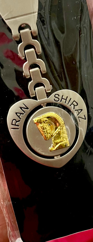 جاکلیدی استیل دو طرف طرح دار ، رنگ ثابت