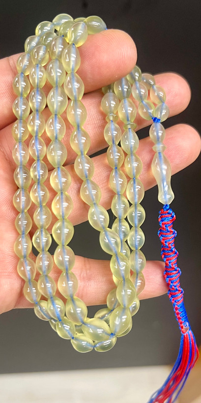 تسبیح شاه مقصود کهنه جلال آبادی قواره درشت تراش سی چهل ساله کد 602